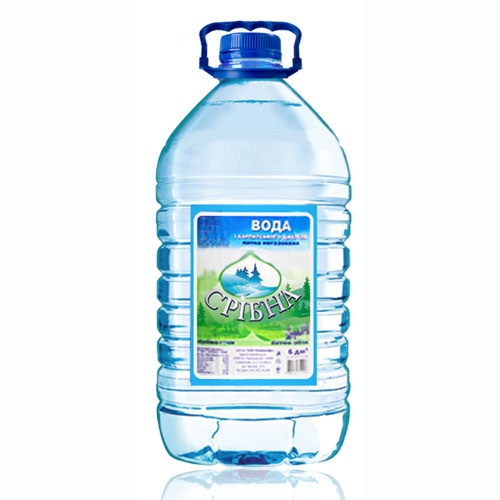 Вода питна природна негазована "Срібна" в ПЕТ 6 л.